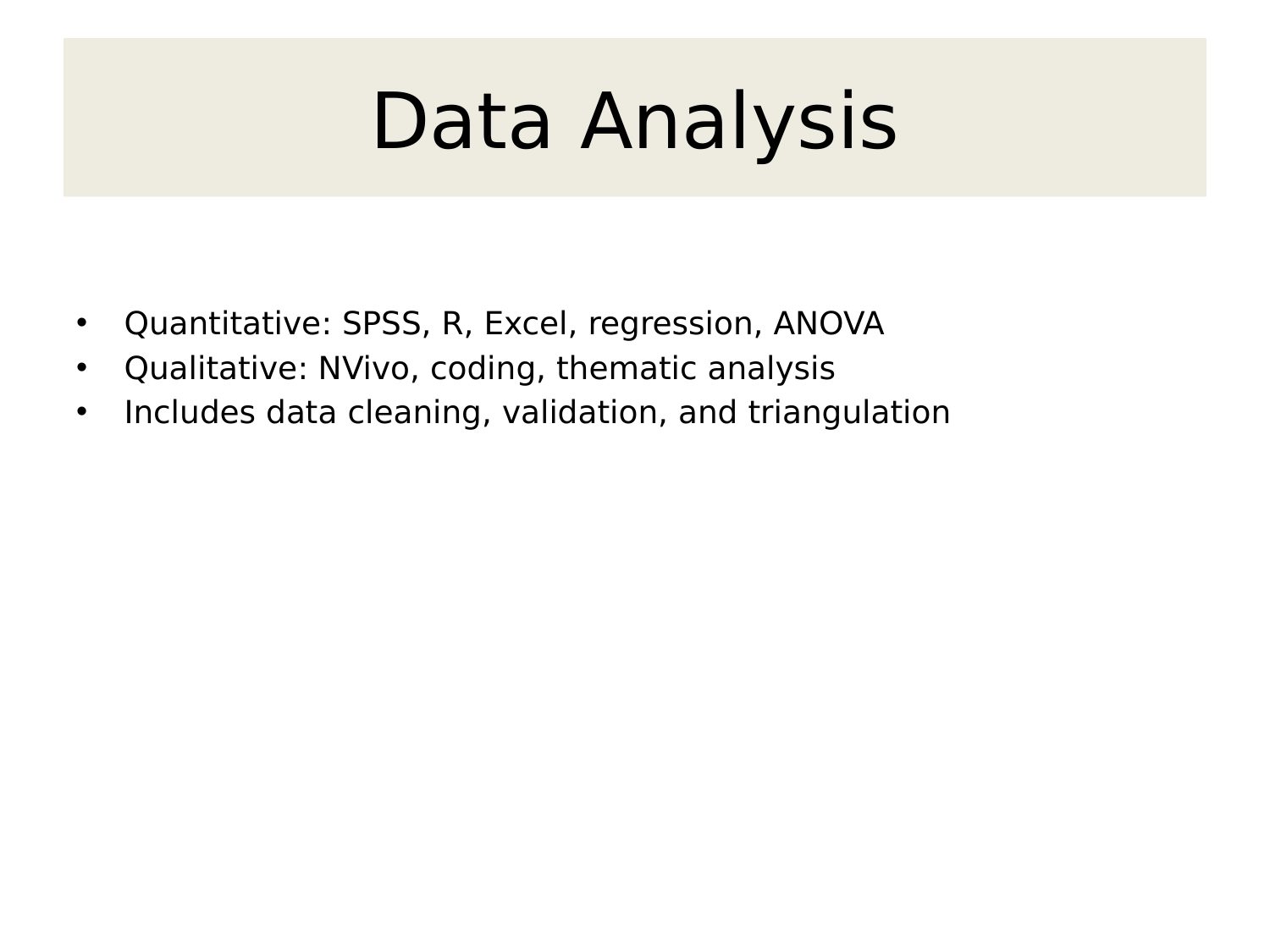 Data Analysis