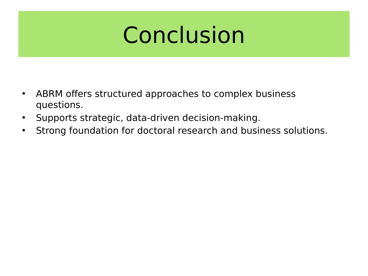 Conclusion