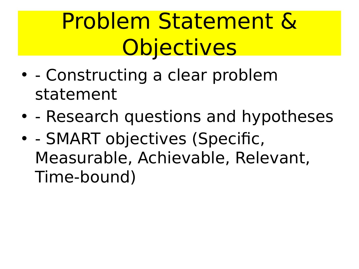 Problem Statement & Objectives