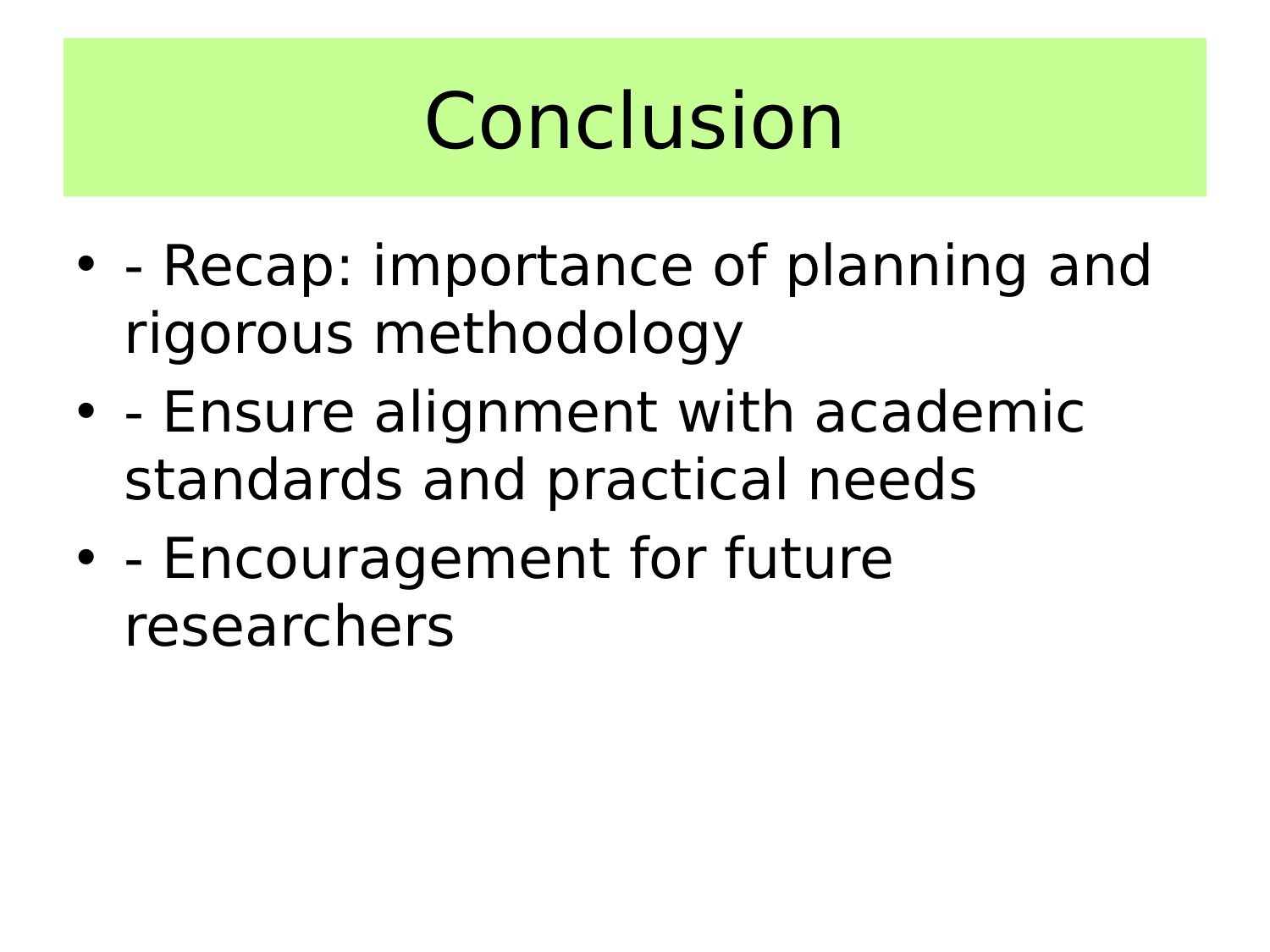 Conclusion